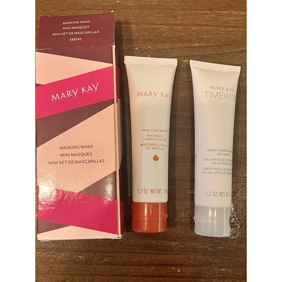Mary Kay Other - Mary Kay Masking Minis - Pink Clay Mask & Renewal Gel Mask Set 188342 NEW